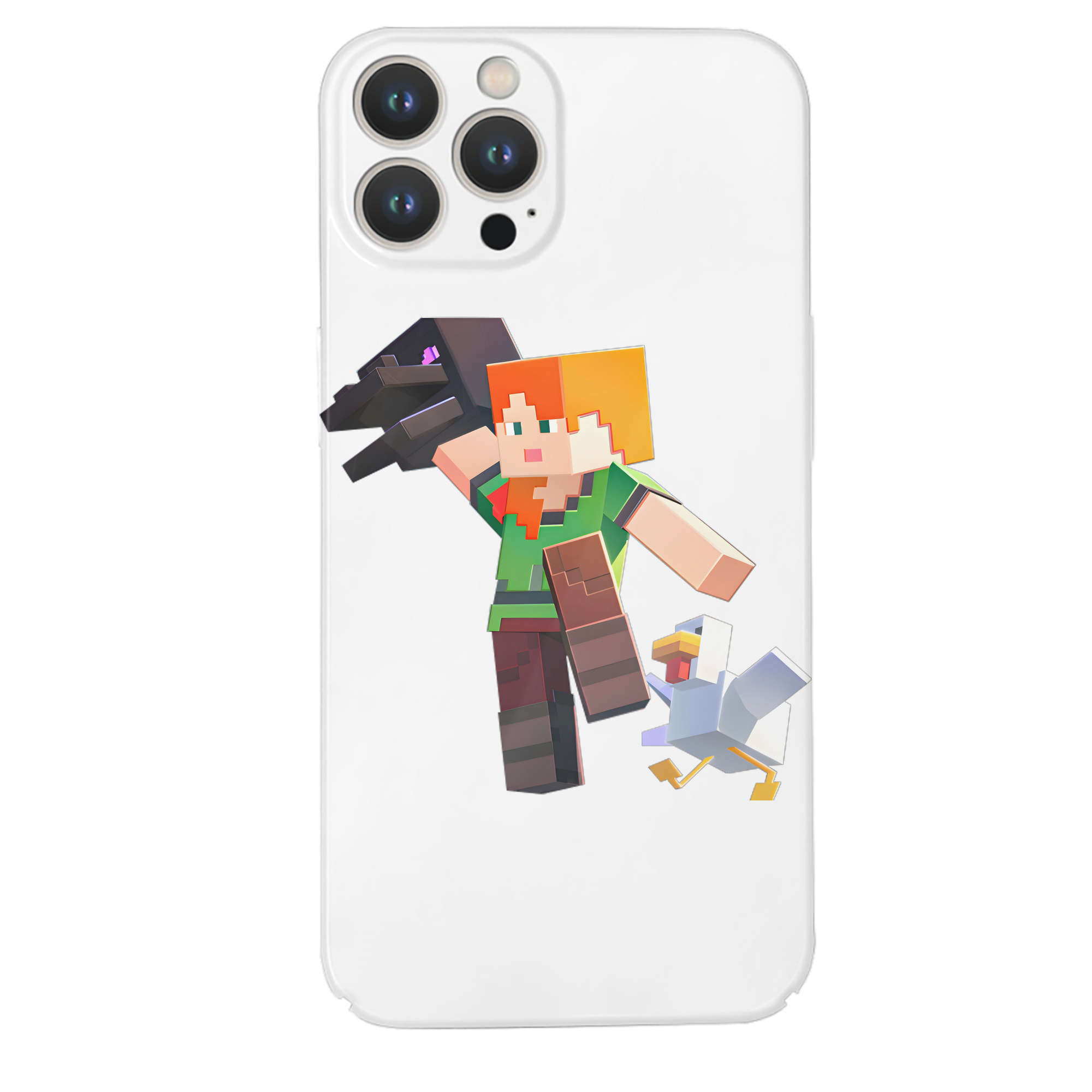 （画像用） マインクラフト ブロックの世界 Minecraft MC Block world 【iPhone 14シリーズ対応】ハードケース